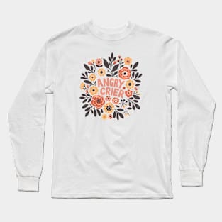 Angry Crier - orange, brown and red Long Sleeve T-Shirt